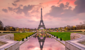 Accessible Paris, the picture is of the Eiffel Tower.