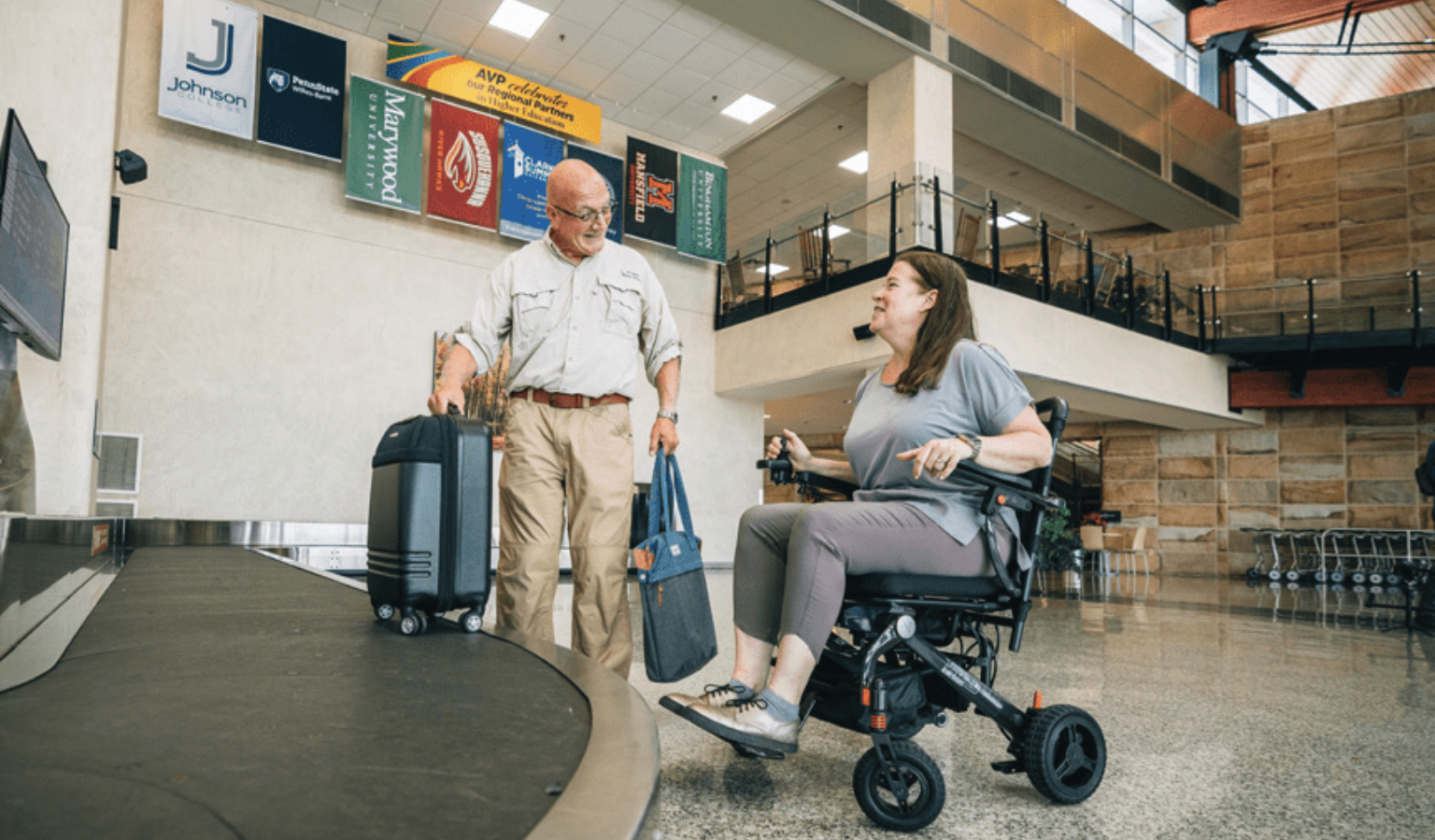 Flying with a lithium-powered mobility device.