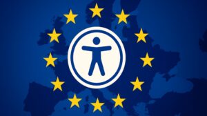 The European Accessibility Act - logo and map.